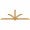 Ekena Millwork Redmond Rough Sawn Timber Gable Bracket, Western Red Cedar, 96"W x 32"H x 4"D x 4"F, 8/12 Pitch GBW096X32X0404RED00RWR - alternate 1